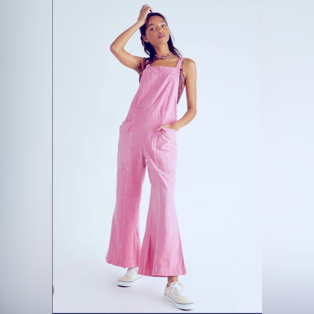 Free People Pink Jumpsuit
